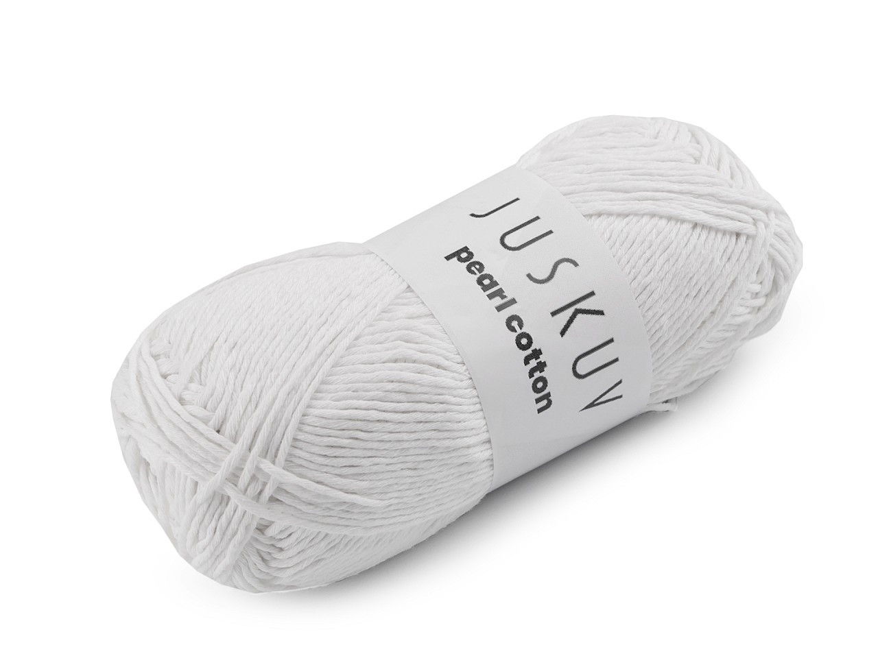 Bavlněná pletací příze Pearl Cotton 100 g, barva 9 (43) bílá