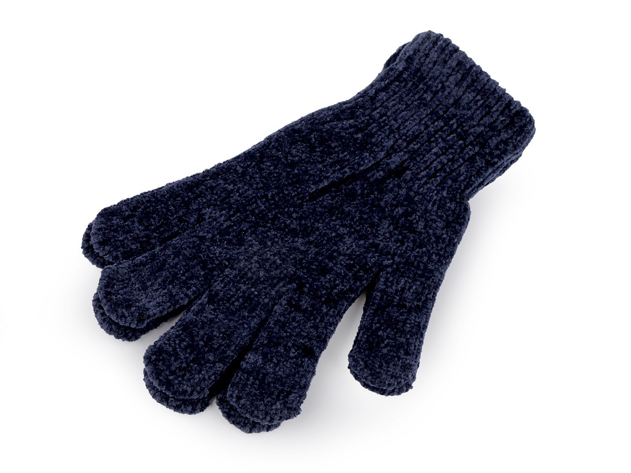 Dámské / dívčí žinylkové rukavice, barva 9 modrá tmavá