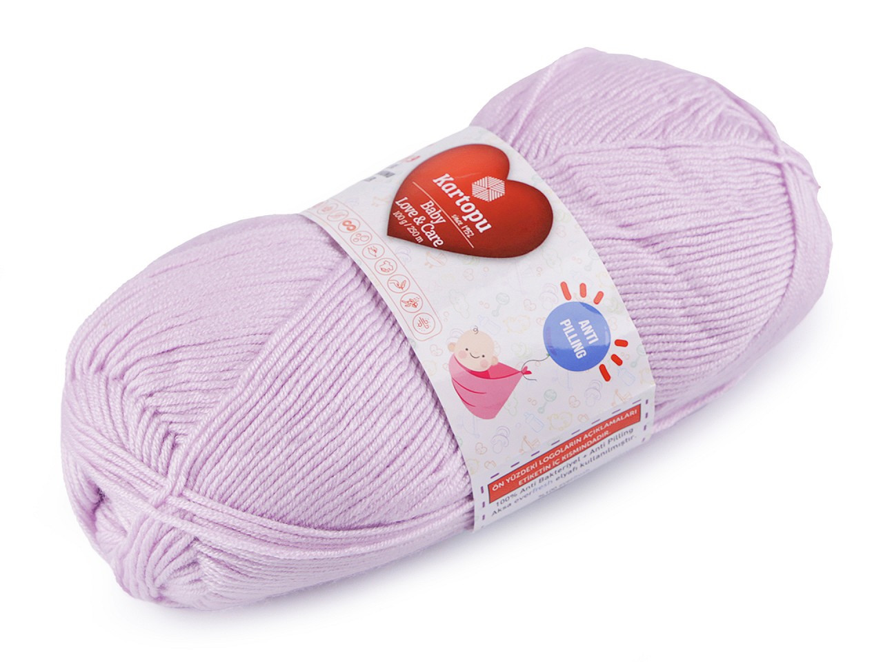 Pletací příze Baby Love a Care 100 g, barva 26 (706) fialová lila
