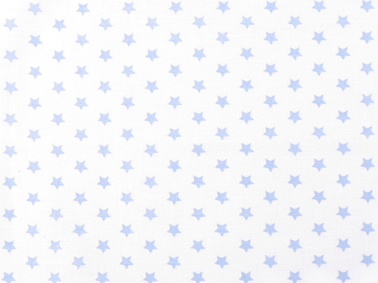 Bavlněná látka / plátno hvězdy, barva 3 bílá modrá světlá