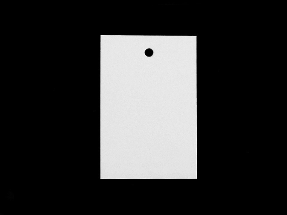 Papírová visačka / jmenovka, barva 1 (40x60 mm) bílá