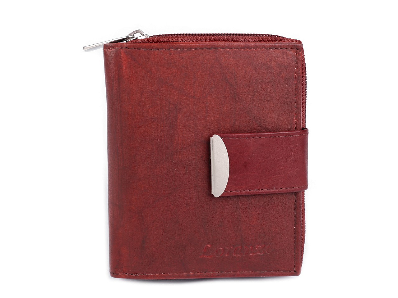 Dámská peněženka kožená, barva 3 bordó