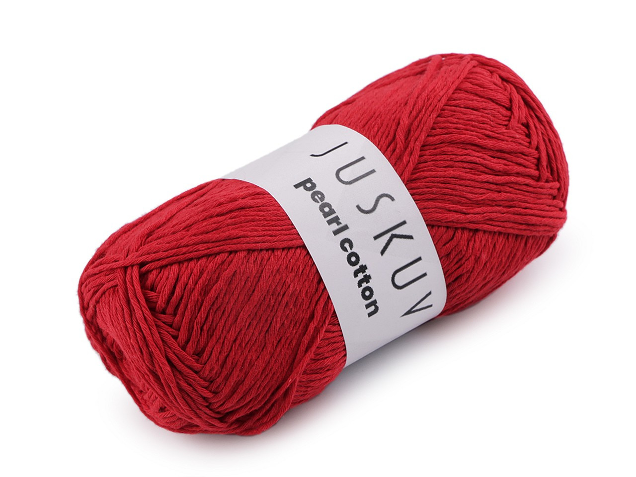 Bavlněná pletací příze Pearl Cotton 100 g, barva 6 (17) červená
