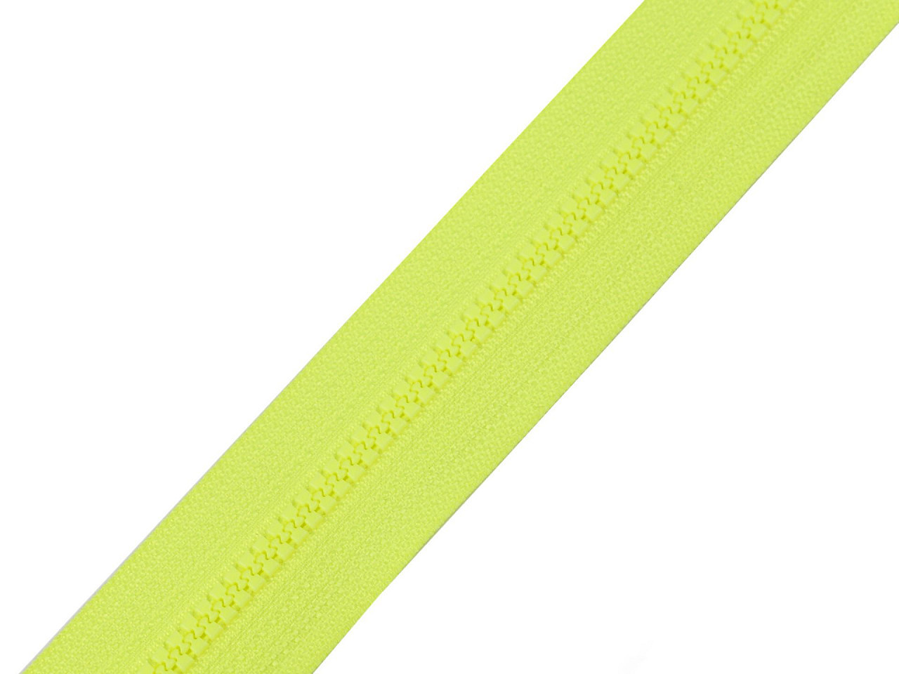 Zip kostěný No 3 metráž, barva 229 žlutá reflexní