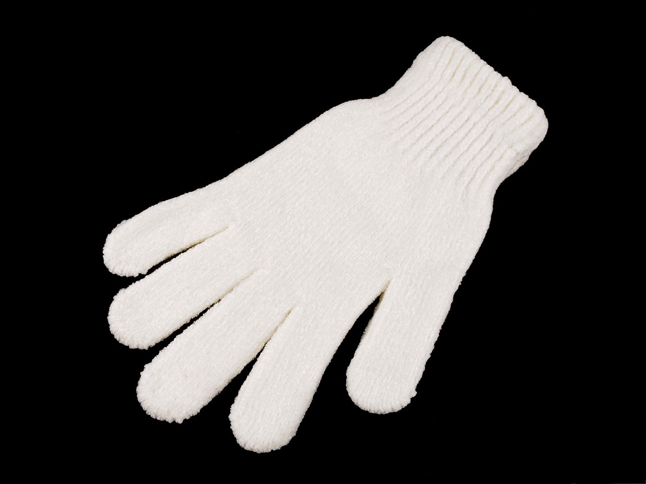Dámské / dívčí žinylkové rukavice, barva 7 krémová světlá