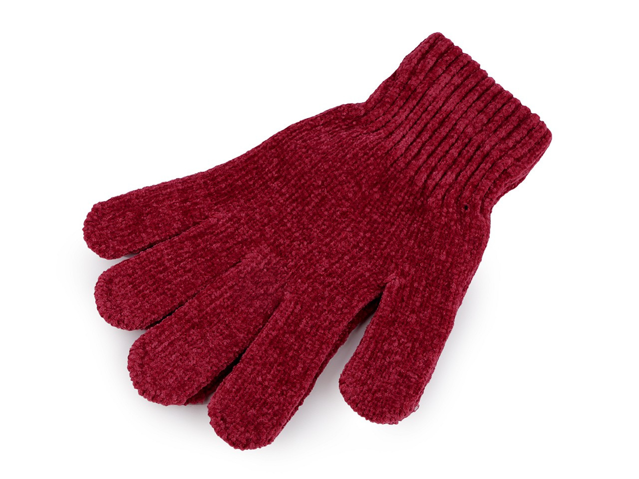 Dámské / dívčí žinylkové rukavice, barva 8 červená