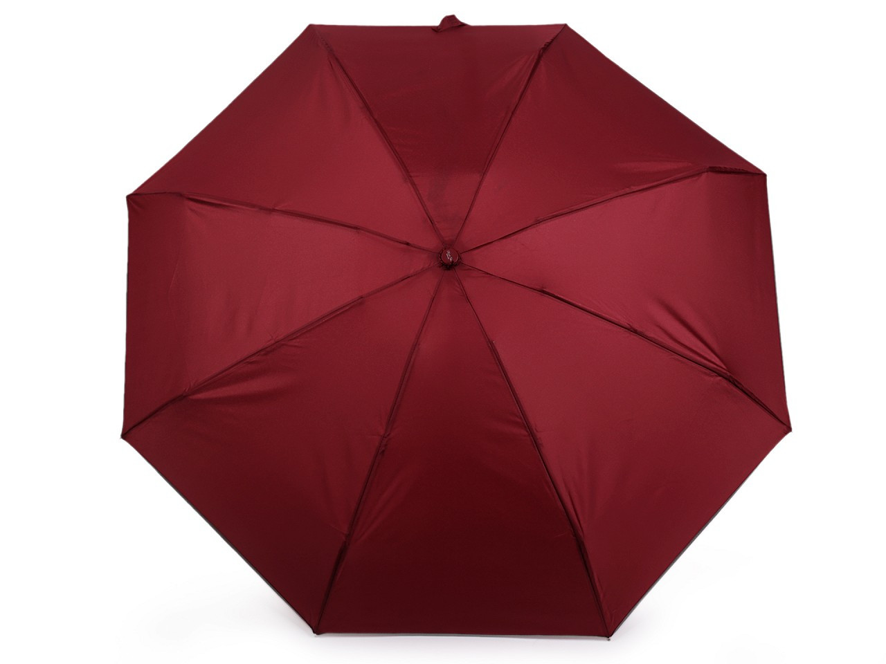 Dámský mini skládací deštník, barva 1 bordó sv. šedá