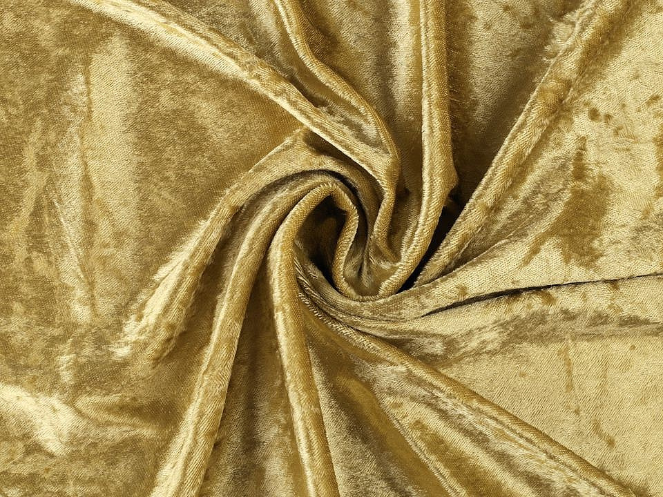 Elastický samet Panné lesklý, barva 2 (5) zlatá