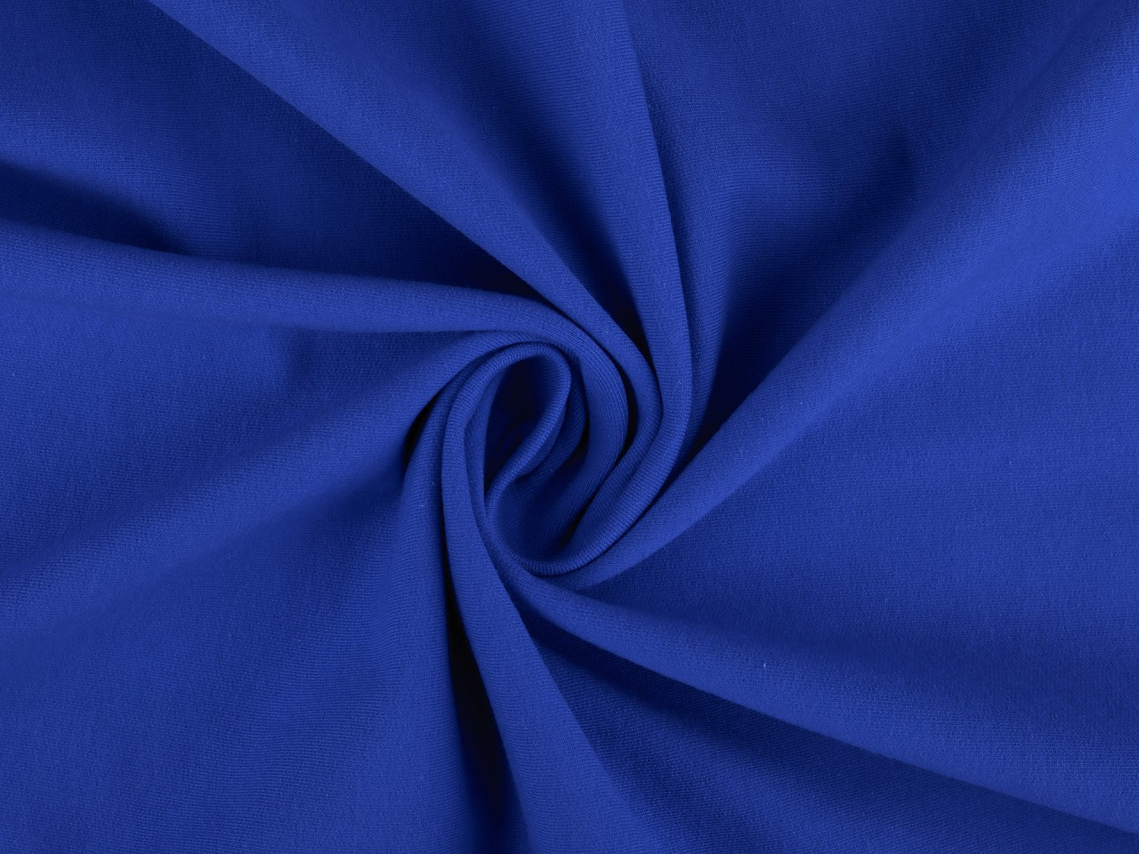 Teplákovina bavlněná nepočesaná jednobarevná, barva 13 (B-037/1) modrá královská