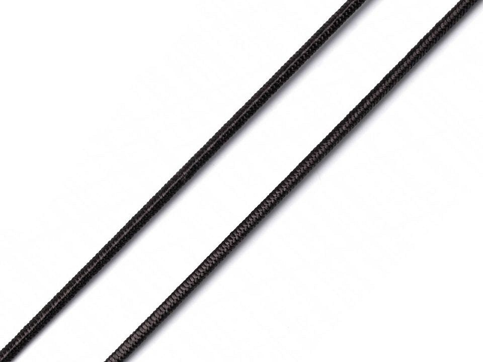Kulatá pruženka Ø1,2 mm, barva 1 černá