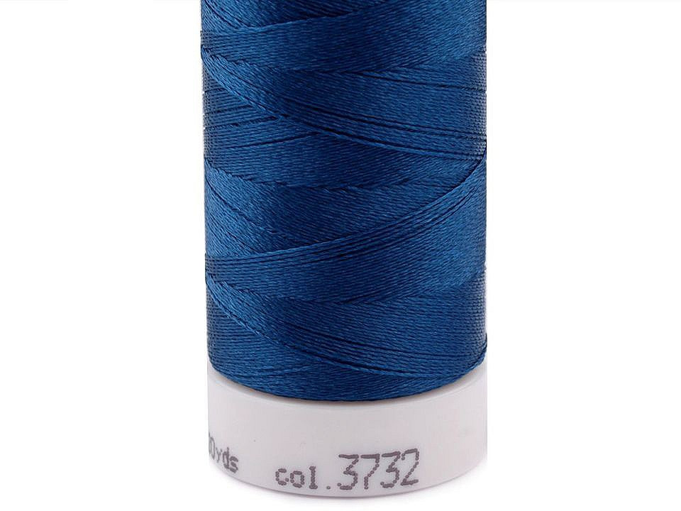 Nitě Poly Sheen Mettler 200 m, barva 3732 Blue Nights