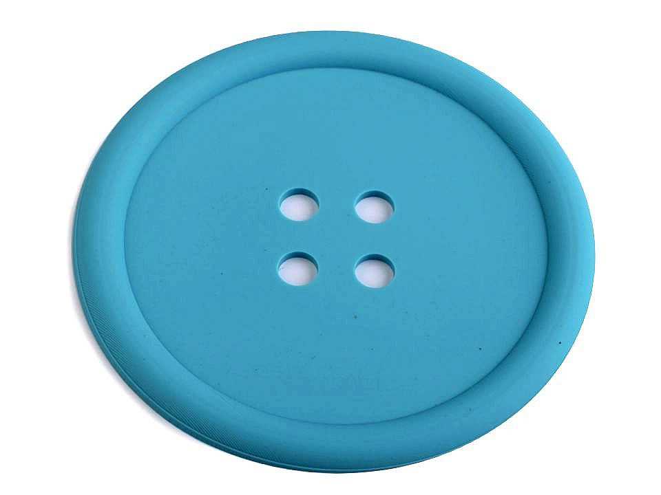 Silikonová podložka knoflík Ø9 cm, barva 11 modrá