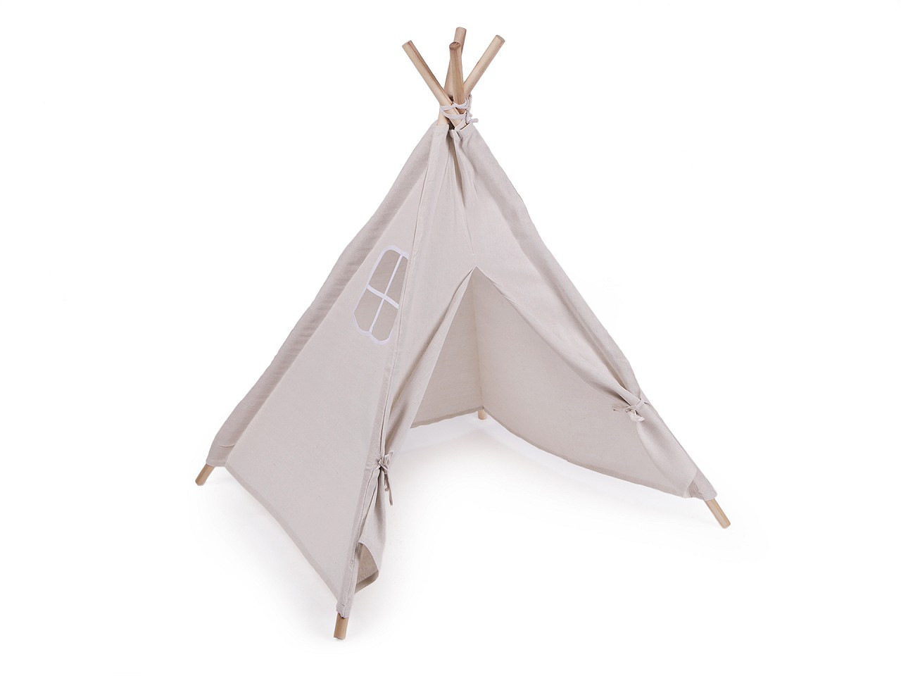 Stan dětský Teepee 80x80x95 cm, barva 1 režná světlá