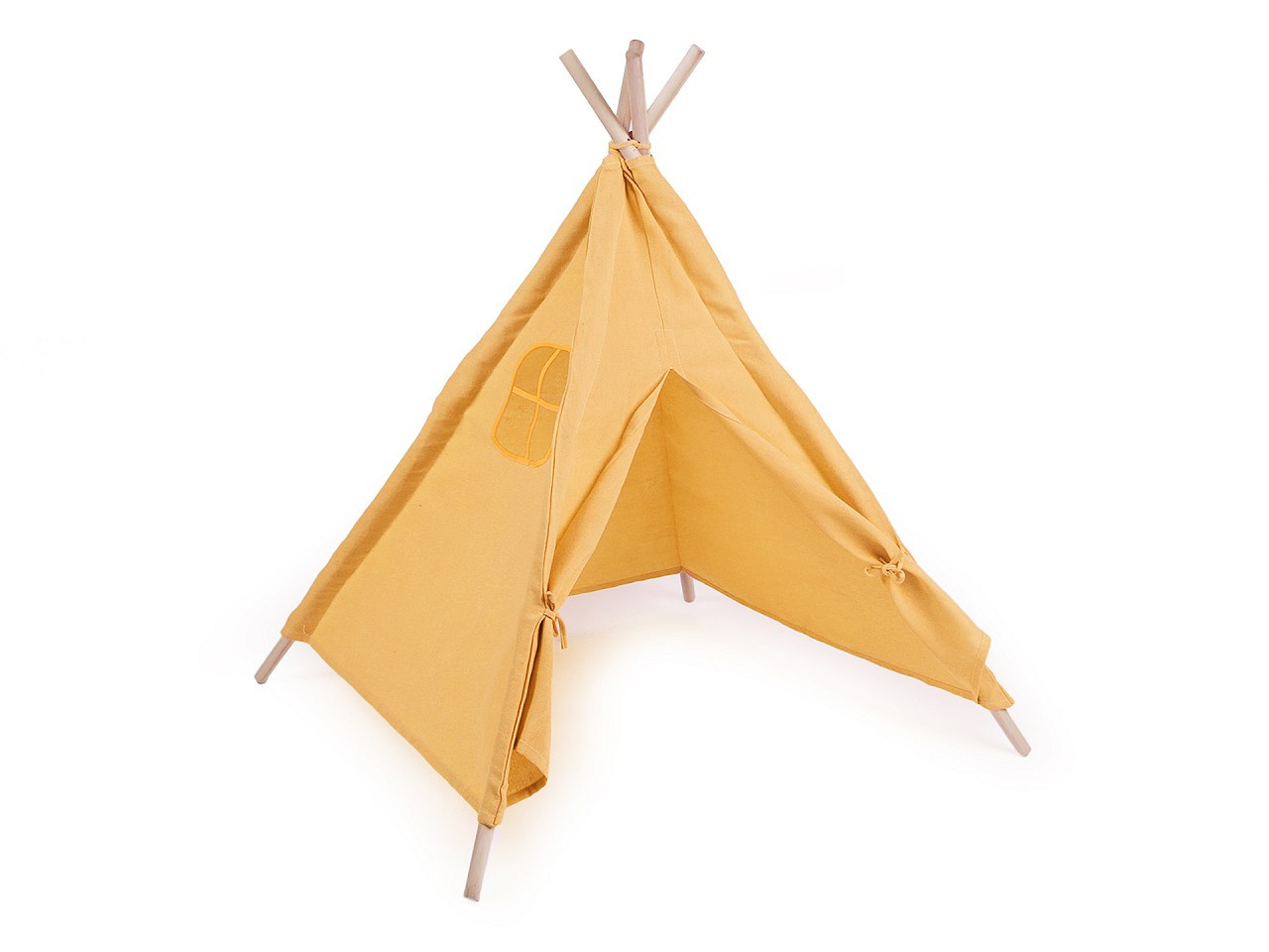 Stan dětský Teepee 80x80x95 cm, barva 2 hořčicová světlá