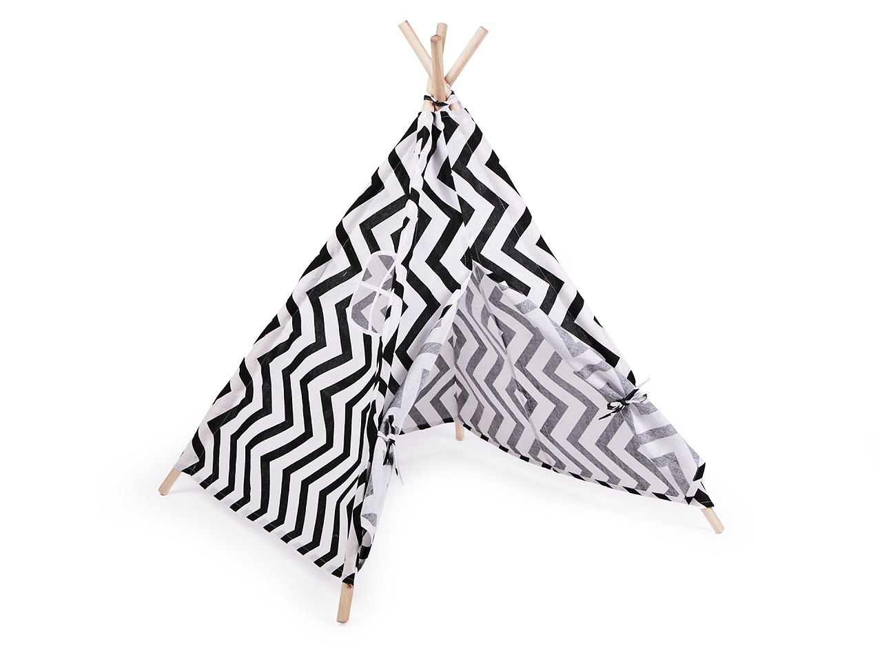 Stan dětský Teepee 80x80x95 cm, barva 5 bílá chevron