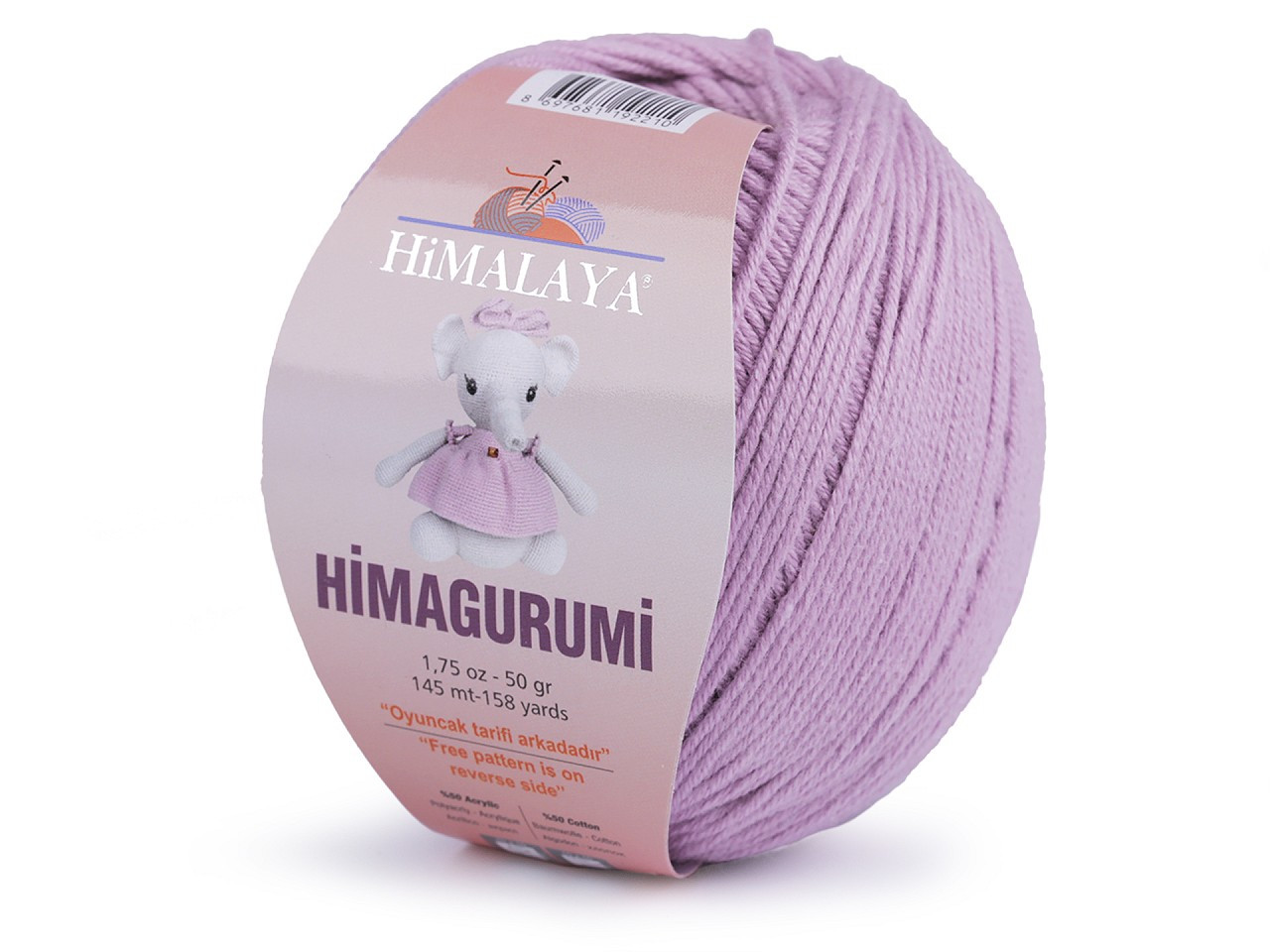 Pletací příze Himagurumi 50 g, barva 7 (30121) fialová lila