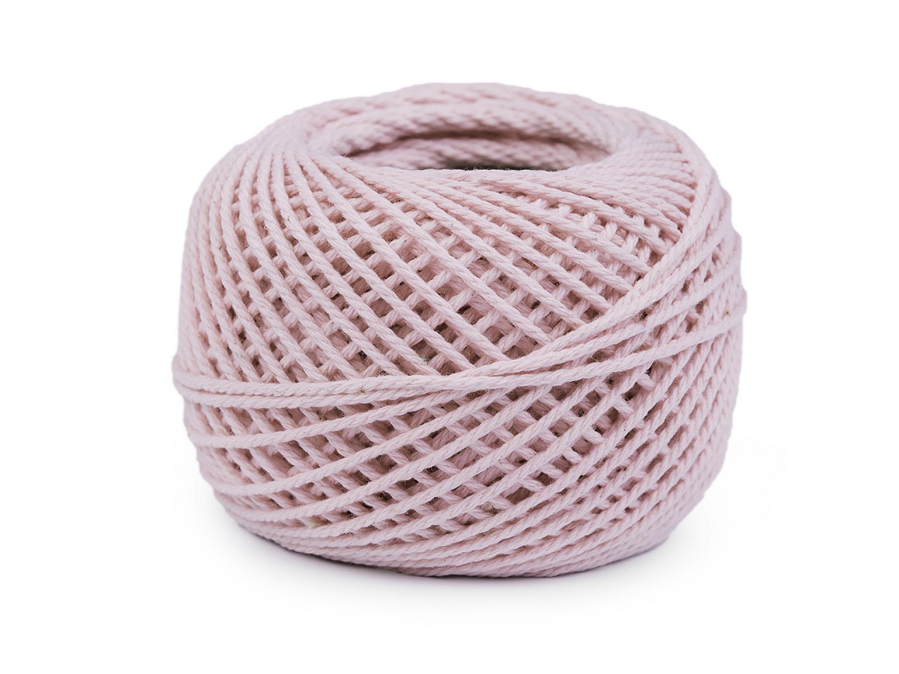 Bavlněná příze macrame / háčkovací 40 g, barva 5 (31) růžová nejsv.