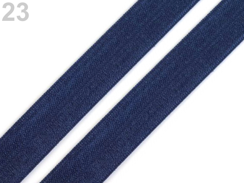 Lemovací pruženka půlená šíře 16 mm, barva 23 modrá pařížská