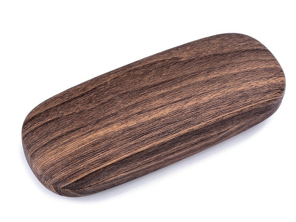 Pouzdro na brýle imitace dřeva 6x16 cm, barva 2 hnědý dub