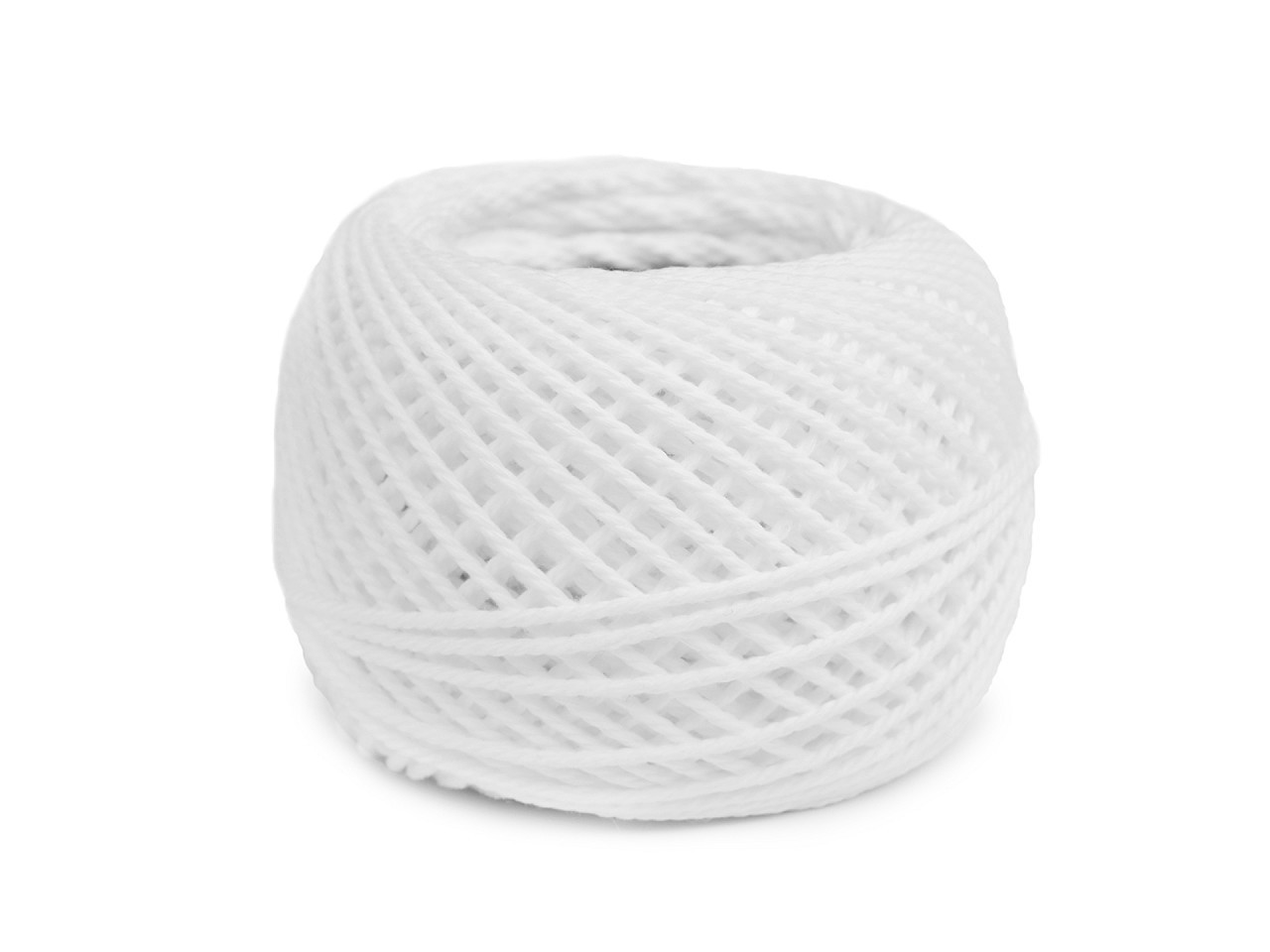 Bavlněná příze macrame / háčkovací 40 g, barva 1 (16) bílá