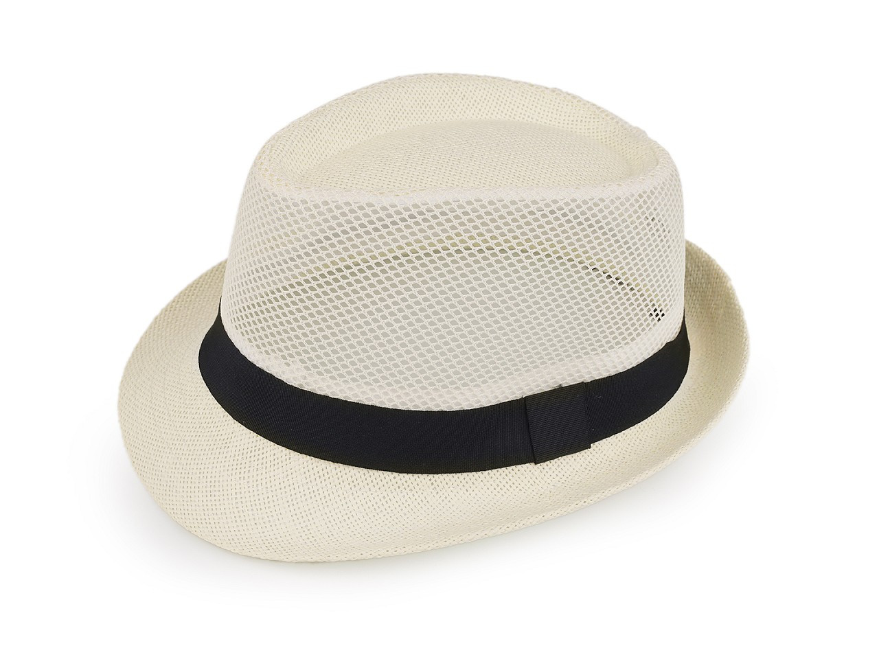 Letní klobouk / slamák unisex, barva 10 krémová světlá