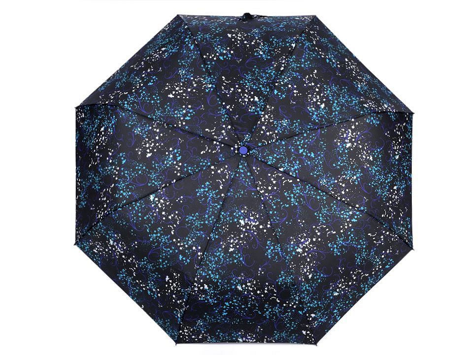 Dámský skládací vystřelovací deštník, barva 4 černá