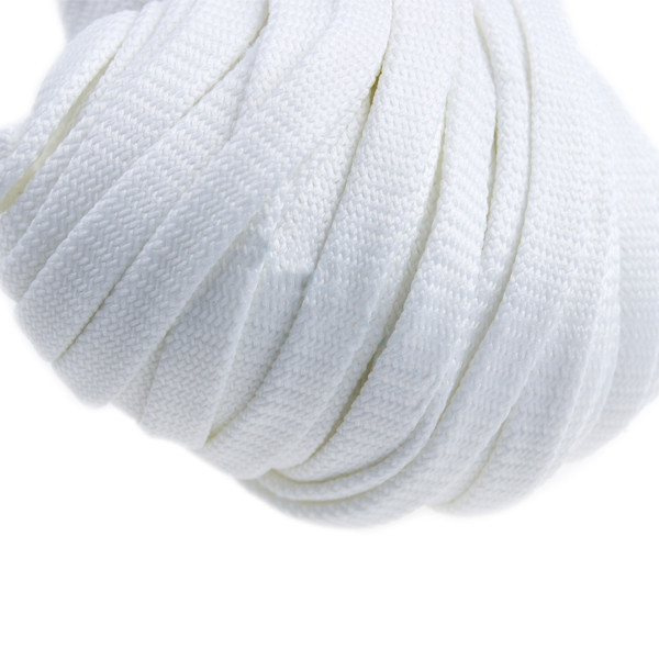 Šnůra oděvní dutinka PES šíře 12mm, barva Bílá