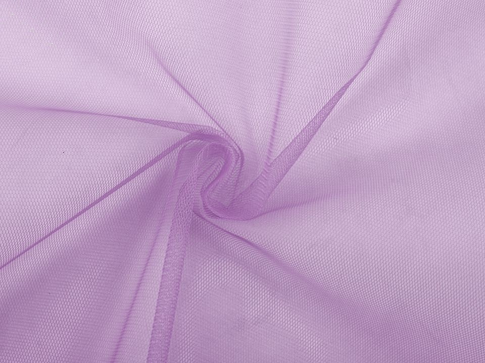 Tyl oděvní PAD jemný na závoje, barva 14 fialová nejsvětlejší