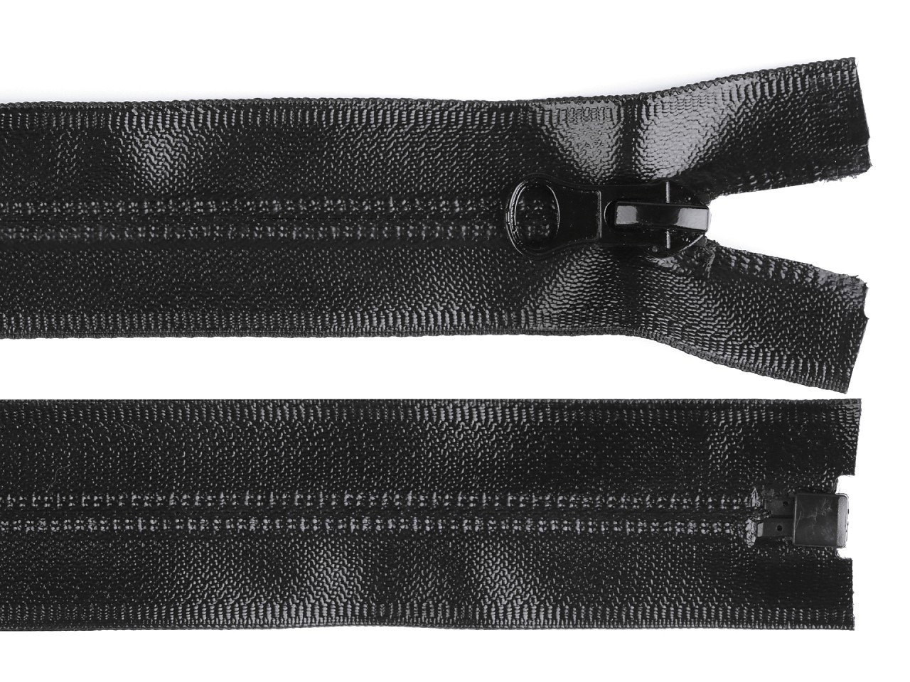 Fotografie Voděodolný zip šíře 7 mm délka 50 cm spirálový, barva černá