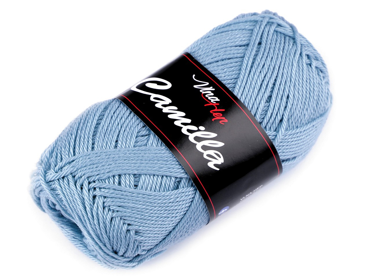 Bavlněná pletací příze Camilla 50 g, barva 41 (8085) modrá jemná