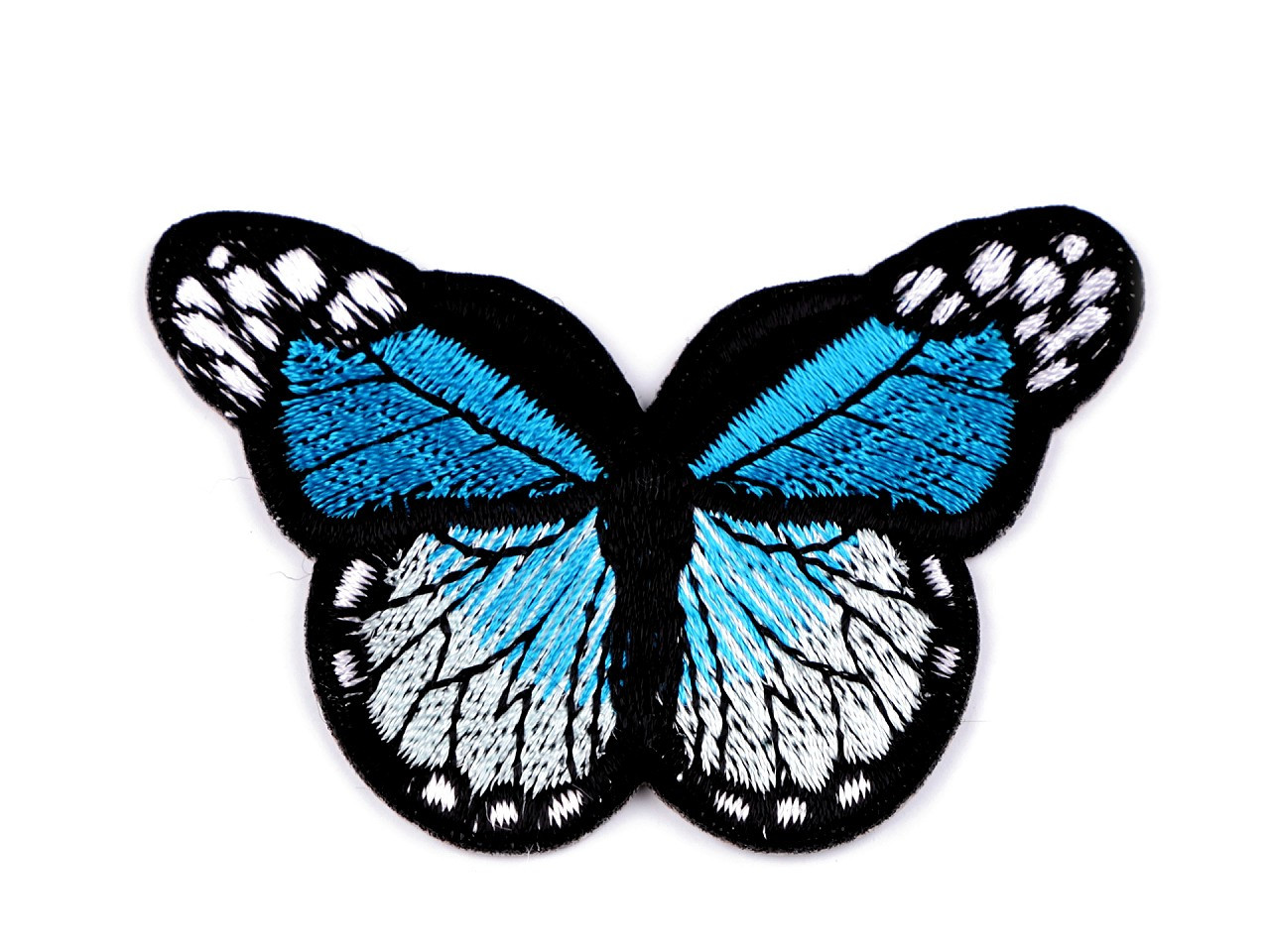 Nažehlovačka motýl, barva 9 modrá tyrkys