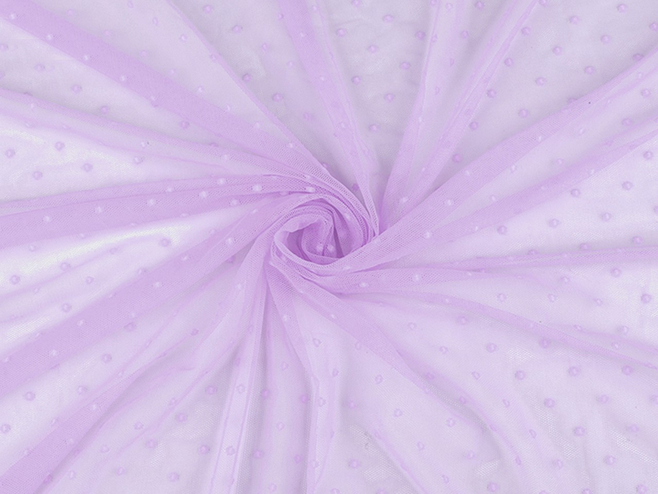 Tyl elastický PAD s puntíky, barva 7 (44) lila