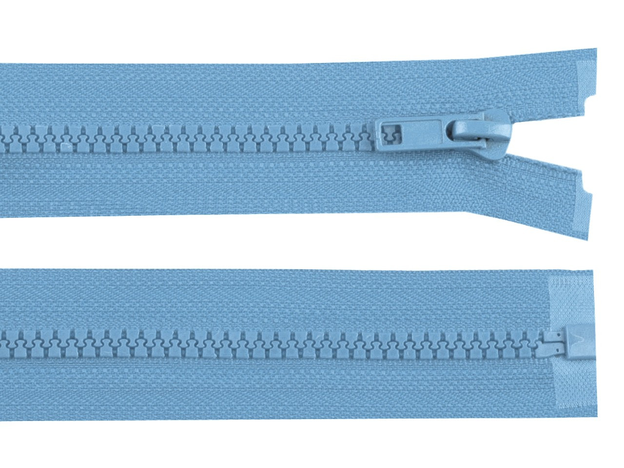 Kostěný zip šíře 5 mm délka 75 cm bundový, barva 188 modrá pomněnková tmavá