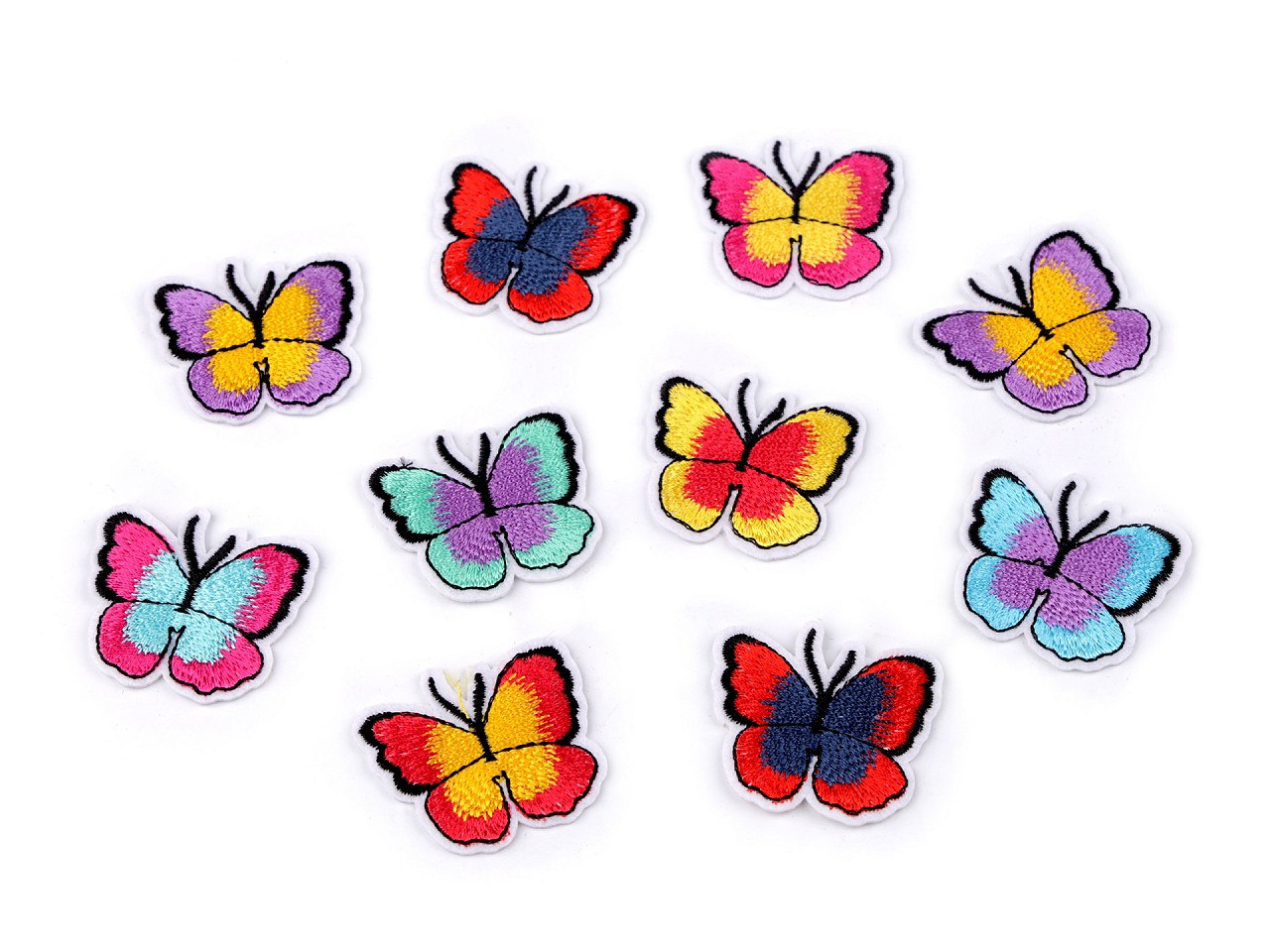 Nažehlovačka motýl, barva mix variant