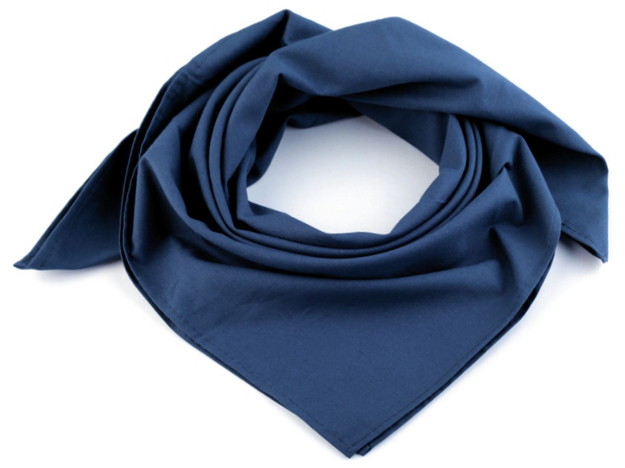 Bavlněný šátek jednobarevný 65x65 cm, barva 7 (213) modrá pařížská
