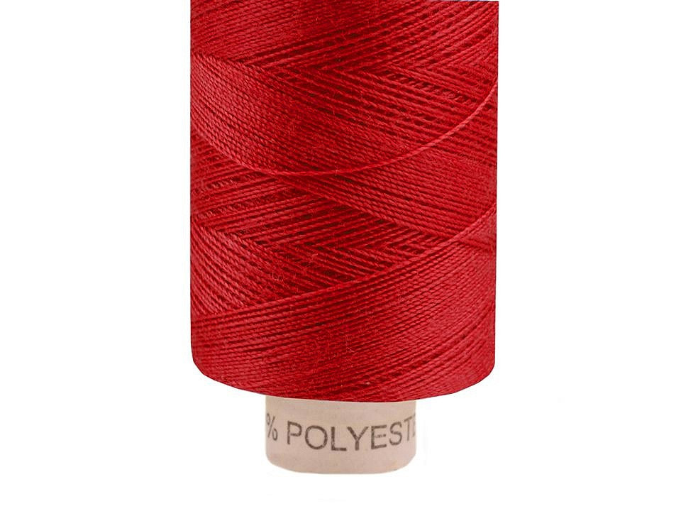 Polyesterové nitě návin 500 m Ribbon 14,8x2, barva 569 High Risk Red
