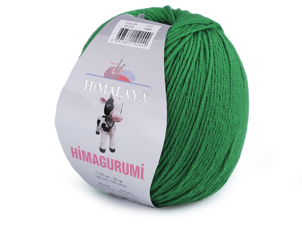 Pletací příze Himagurumi 50 g, barva 8 (30144) zelená pastelová