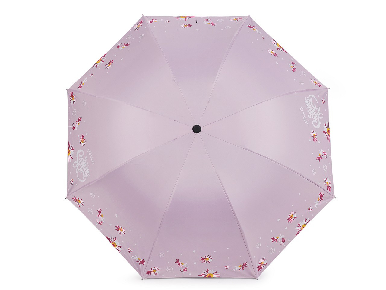 Dámský skládací deštník květy, barva 7 růžová nejsv.