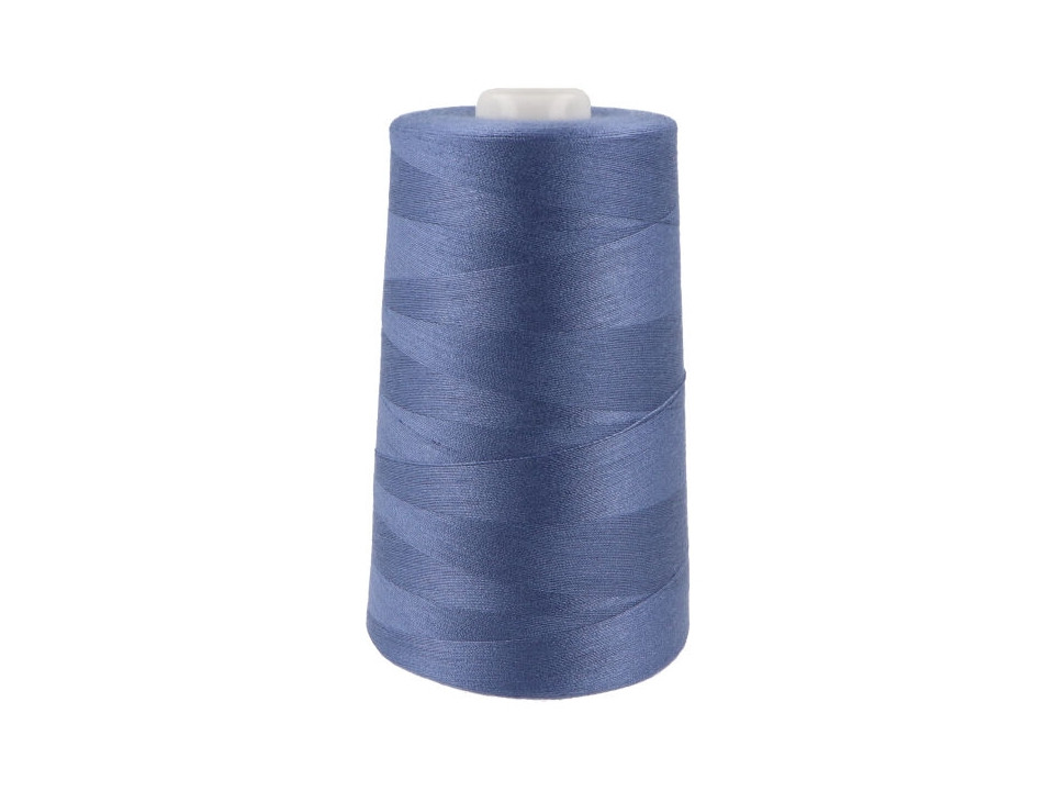 Polyesterové nitě návin 5000 yards PES 40/2 BARVY, barva 183928 modrá jeans