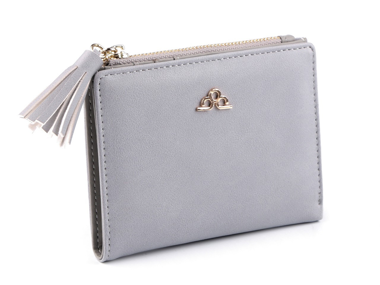 Dámská peněženka 9,5x12,5 cm, barva 4 šedá světlá