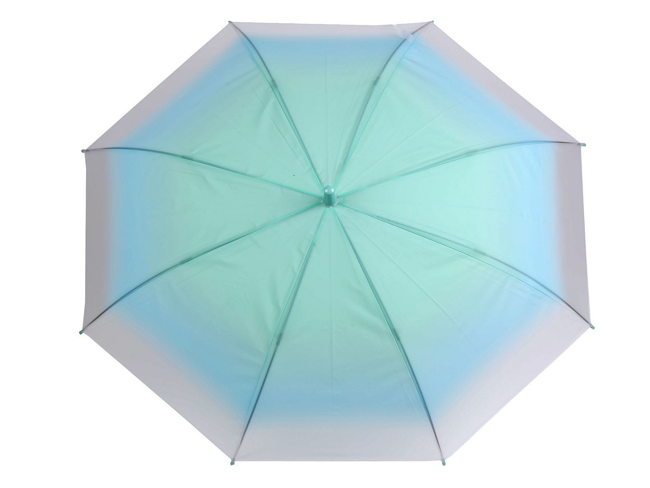Dámský vystřelovací deštník ombré, barva 4 mint