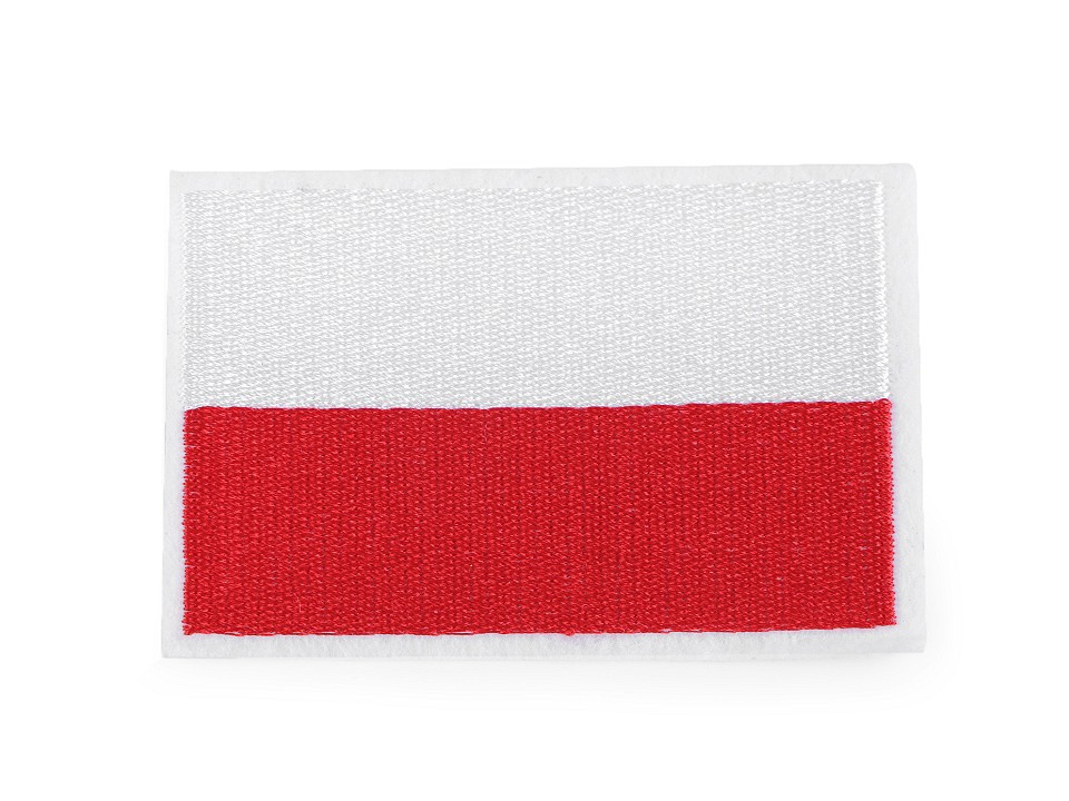 Nažehlovačka vlajka, barva 11 viz foto Polsko