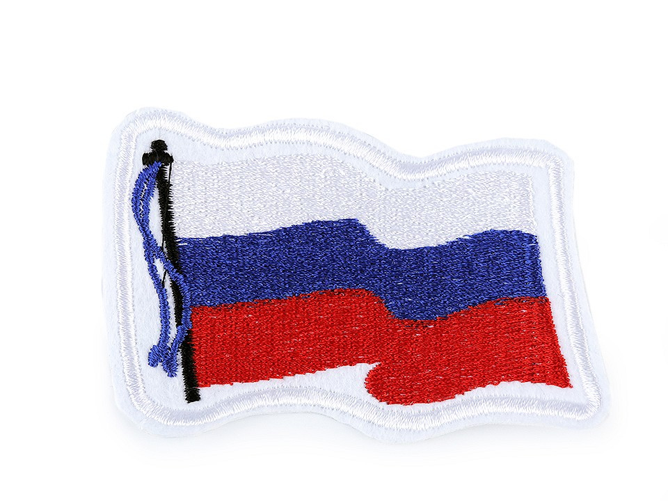 Nažehlovačka vlajka, barva 3 viz foto Rusko