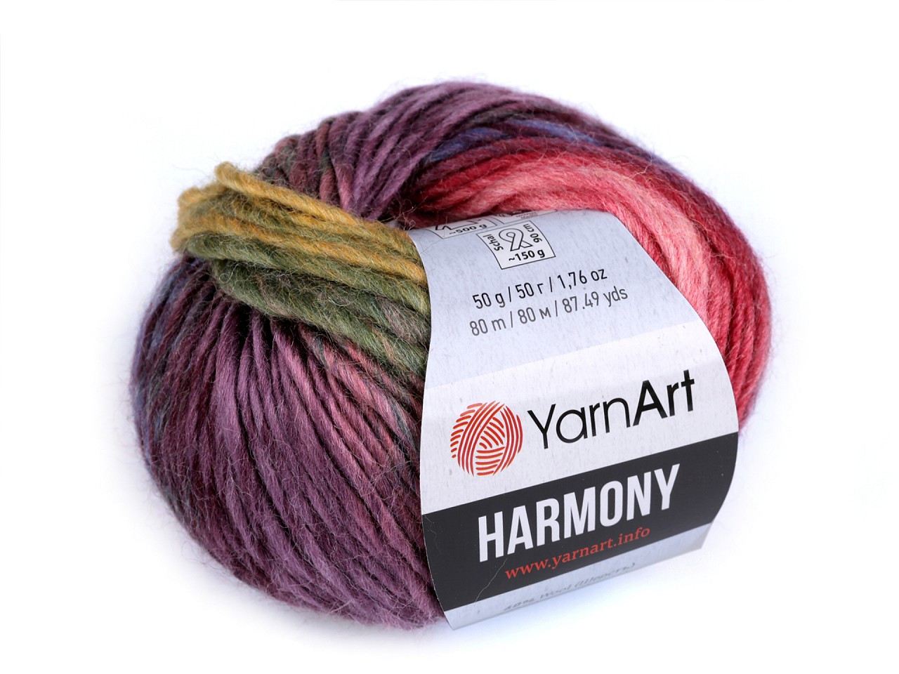 Pletací příze Harmony 50 g, barva 4 (A-6) fialová