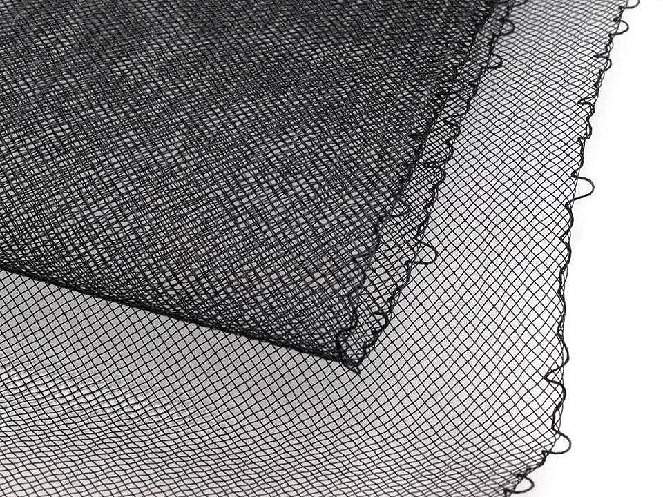 Modistická krinolína na vyztužení šatů a výrobu fascinátorů šíře 16 cm, barva 2 (CC16) černá