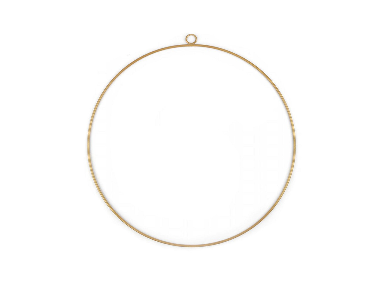 Kovový kruh na lapač snů / k dekorování Ø19,5 cm, barva zlatá mat