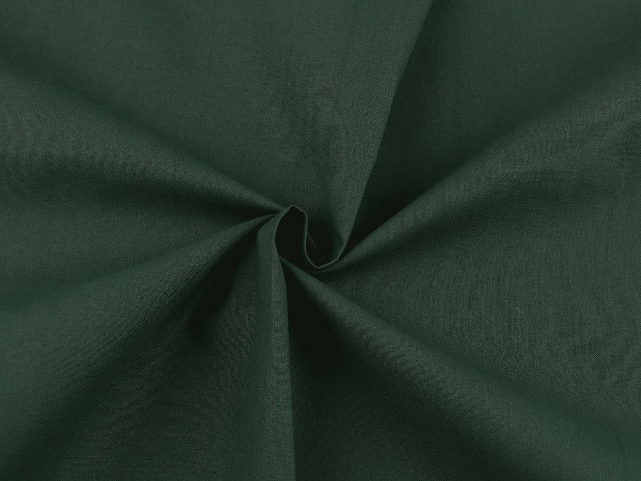 Bavlněná látka / plátno jednobarevná šíře 220 cm, barva (71) zelená tmavá
