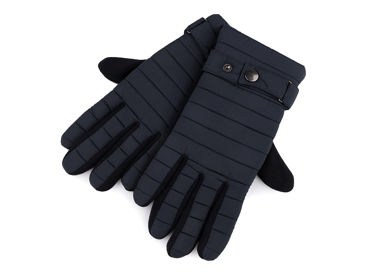 Pánské prošívané rukavice, barva 1 (XL) modrá tmavá