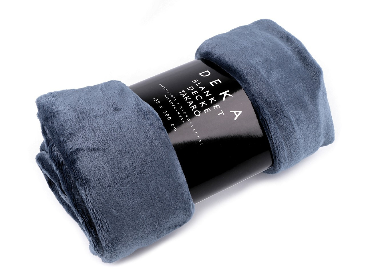 Deka mikroflanel 150x200 cm, barva 28 modrá jeans