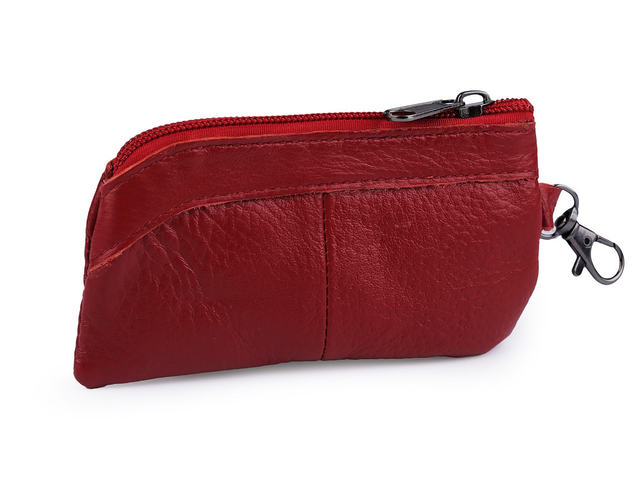 Klíčenka / peněženka malá, kožená 7x13 cm, barva 1 červená